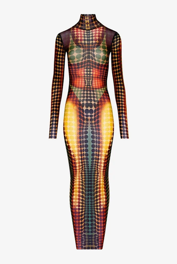 Re-Edition – the Brown Dots Long Dress Re-Edition – the Brown Dots Long Dress