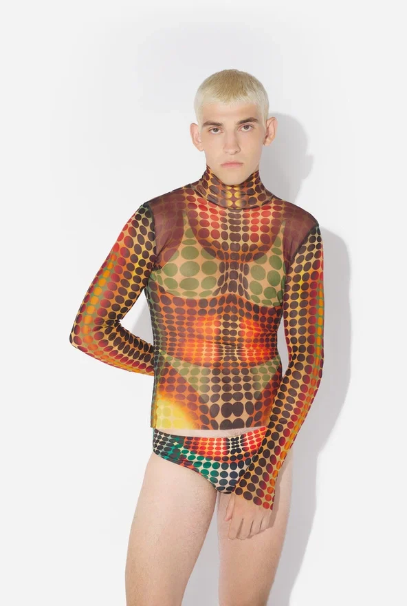 Re-Edition – the Brown Dots Mesh Top Re-Edition – the Brown Dots Mesh Top