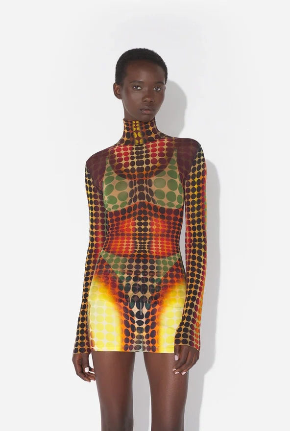 Re-Edition – the Brown Dots Mesh Top Re-Edition – the Brown Dots Mesh Top