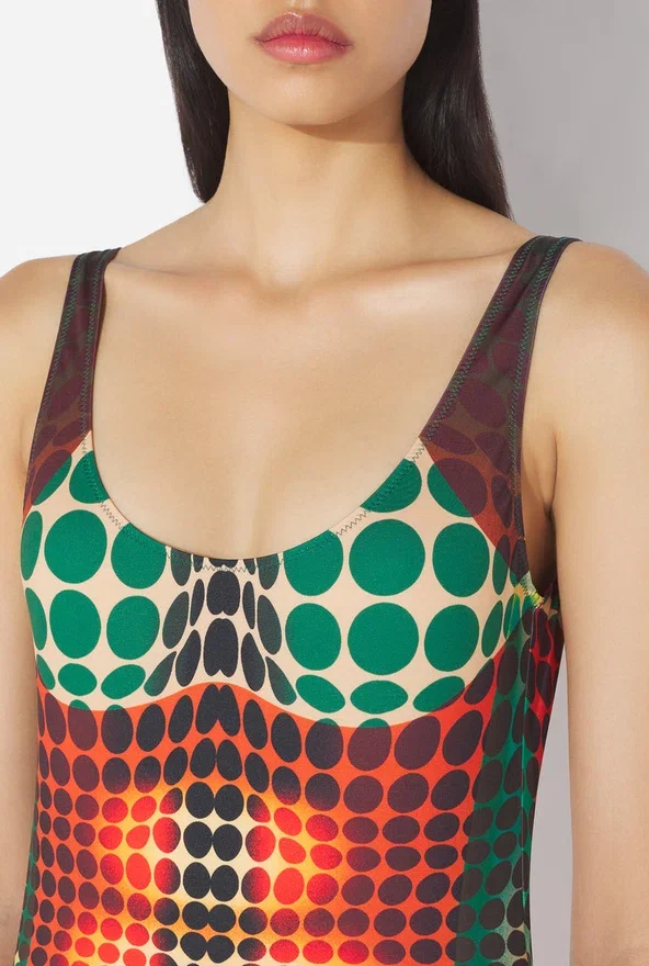 Re-Edition – the Brown Dots Swimsuit Re-Edition – the Brown Dots Swimsuit