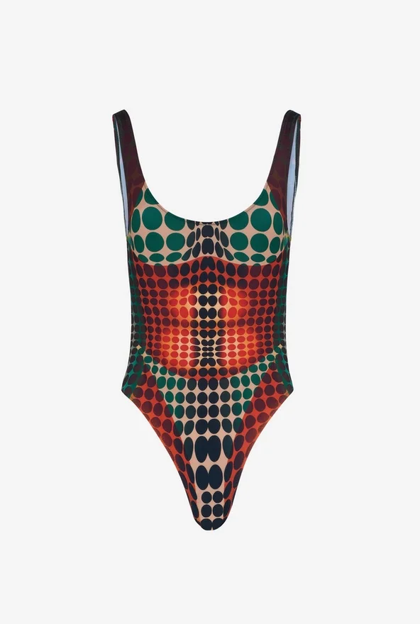 Re-Edition – the Brown Dots Swimsuit Re-Edition – the Brown Dots Swimsuit