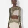 Re-Edition – the Green Cartouche Crop Top