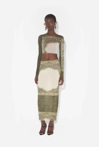 Re-Edition – the Green Cartouche Crop Top Re-Edition – the Green Cartouche Crop Top