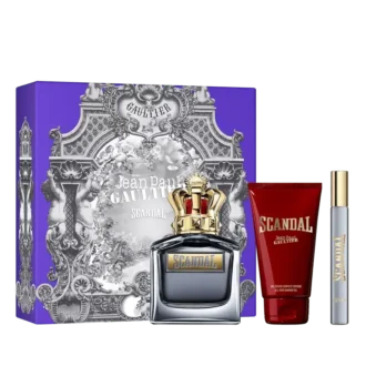 Scandal Pour Homme 3.4 Oz, Shower Gel 2.5 Oz and Spray