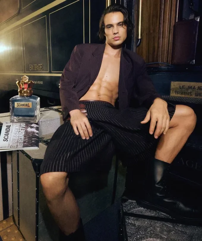 Scandal Pour Homme 3.4 Oz, Shower Gel 2.5 Oz and Spray