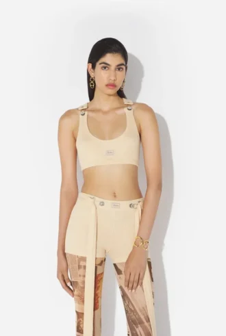 The Beige Gaultier Patch Bra The Beige Gaultier Patch Bra