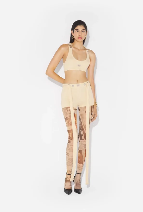 The Beige Gaultier Patch Bra The Beige Gaultier Patch Bra