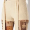 The Beige Gaultier Patch Shorts The Beige Gaultier Patch Shorts