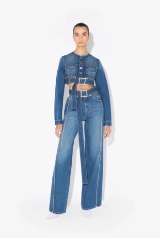 The Belted Denim Jeans