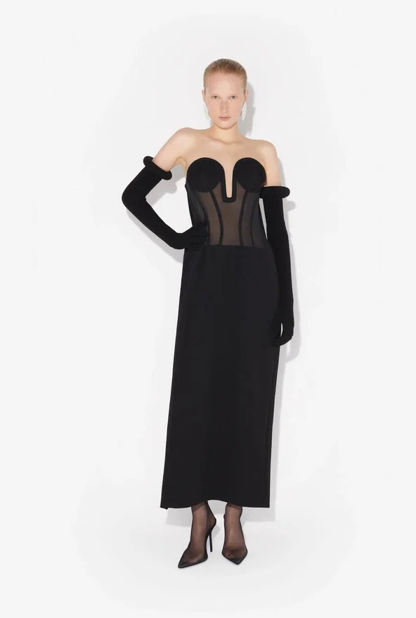 The Bi-Material Corset Dress The Bi-Material Corset Dress