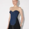 The Bi-Material Denim Corset