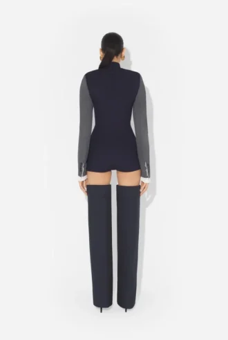 The Bi-Material Suit Bodysuit