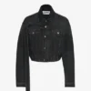The Black Denim Strap Jacket