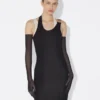 The Black Draped Double Dress The Black Draped Double Dress
