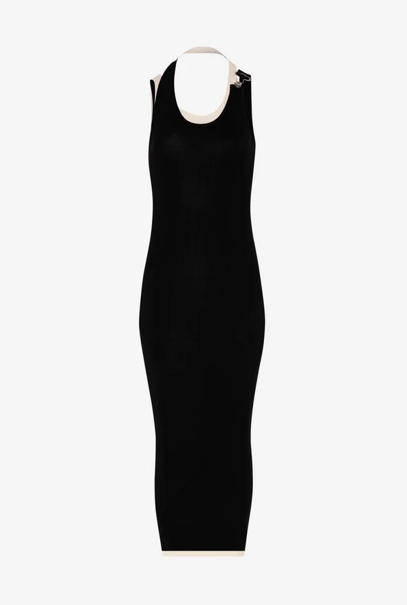 The Black Draped Double Dress The Black Draped Double Dress