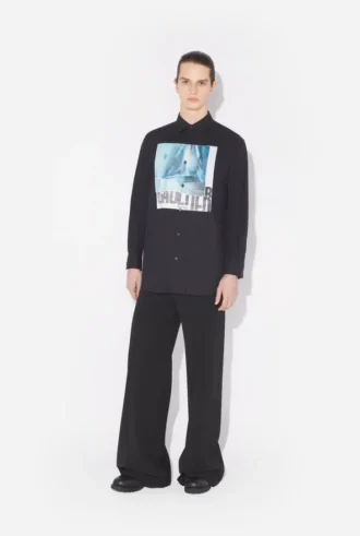 The Black Oversized Water Shirt