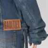 The Blue Denim Jacket with Oversized Sleeves The Blue Denim Jacket with Oversized Sleeves