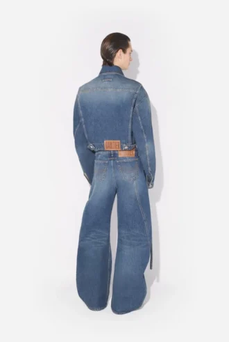 The Blue Denim Strap Jeans
