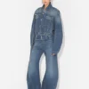 The Blue Denim Strap Jeans