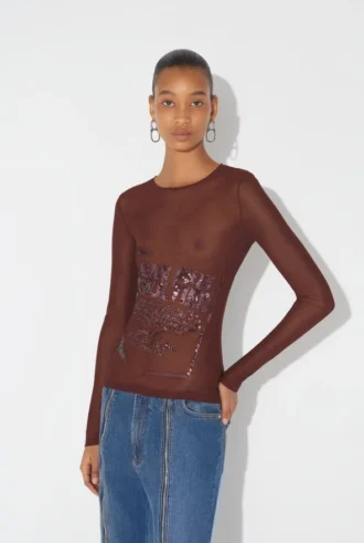 The Burgundy Embroidered Top The Burgundy Embroidered Top