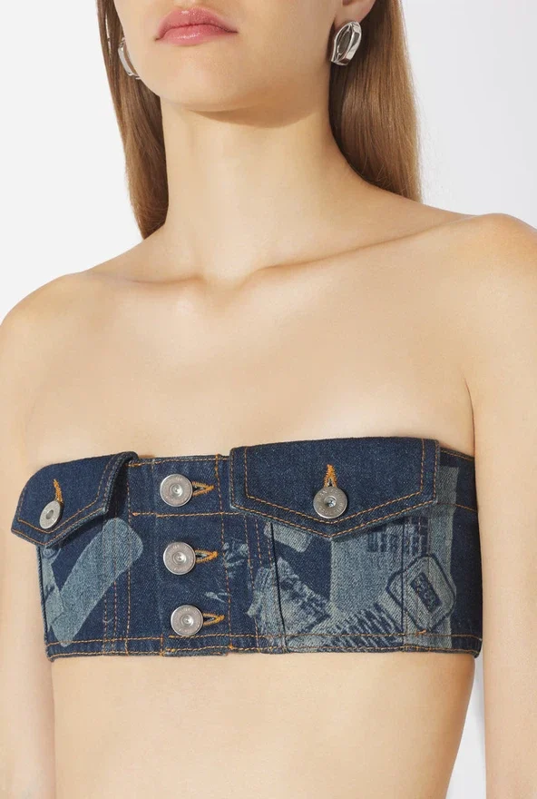 The Denim Trompe L’œIl Bra The Denim Trompe L’œIl Bra