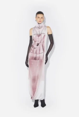 The Draped Trompe-L’œIl Corset Dress