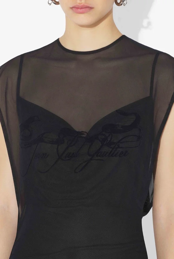 The Flocked Tattoo Ruban Dress The Flocked Tattoo Ruban Dress