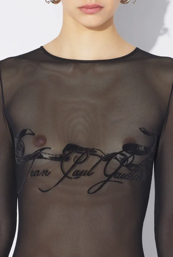 The Flocked Tattoo Ruban Top The Flocked Tattoo Ruban Top