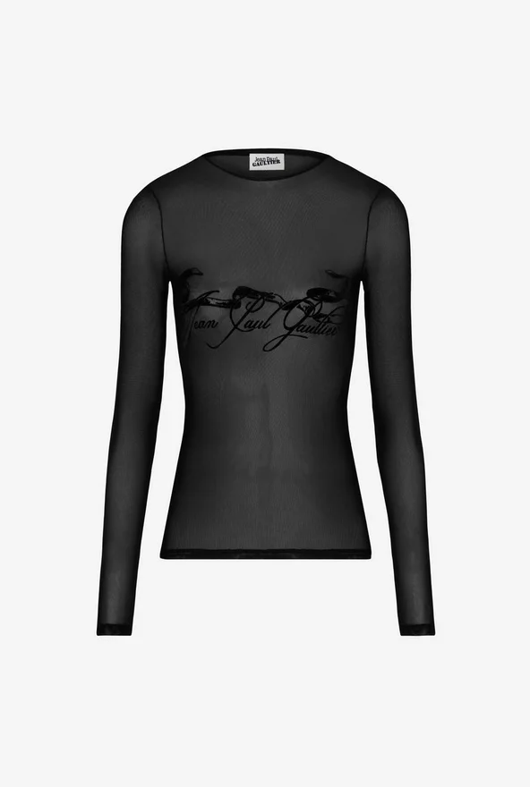 The Flocked Tattoo Ruban Top The Flocked Tattoo Ruban Top