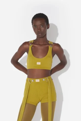 The Green Gaultier Patch Bra The Green Gaultier Patch Bra