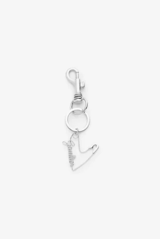 The Heart Safety Pin Keychain