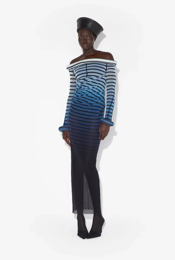 The Long 3D Striped Dress The Long 3D Striped Dress