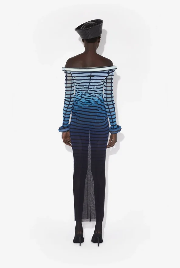 The Long 3D Striped Dress The Long 3D Striped Dress