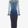 The Long 3D Striped Dress The Long 3D Striped Dress