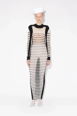 The Long Bi-Material Mariniare Dress The Long Bi-Material Mariniare Dress