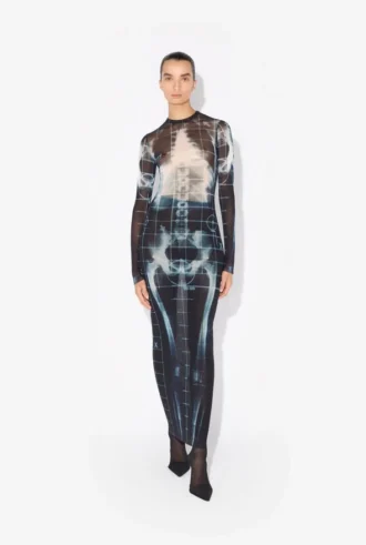 The Long Black Squeletor Dress