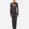 The Long Bronze Body Dust Dress The Long Bronze Body Dust Dress