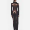 The Long Bronze Body Dust Dress The Long Bronze Body Dust Dress