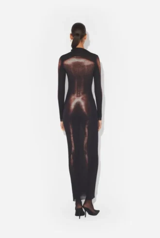 The Long Bronze Body Dust Dress
