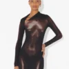 The Long Bronze Body Dust Dress The Long Bronze Body Dust Dress