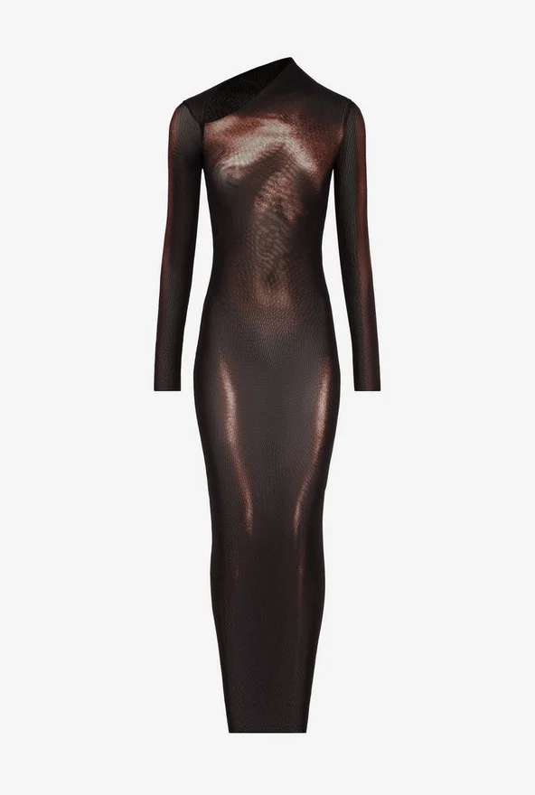 The Long Bronze Body Dust Dress The Long Bronze Body Dust Dress