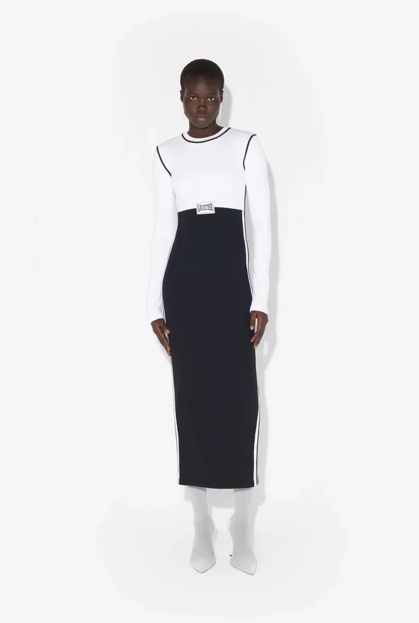 The Long Color-Block Dress The Long Color-Block Dress