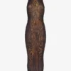 The Long Draped Wood Dress