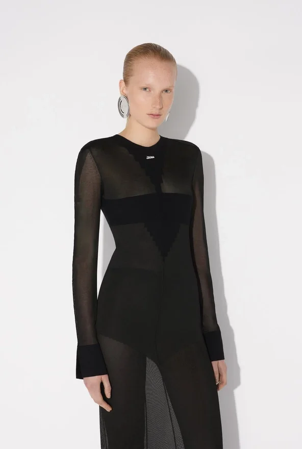 The Long Logo Knit Dress The Long Logo Knit Dress