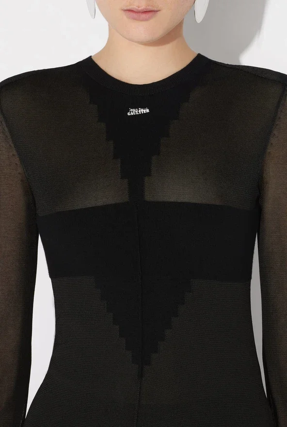 The Long Logo Knit Dress The Long Logo Knit Dress