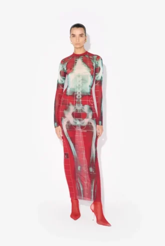 The Long Red Squeletor Dress