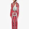 The Long Red Squeletor Dress
