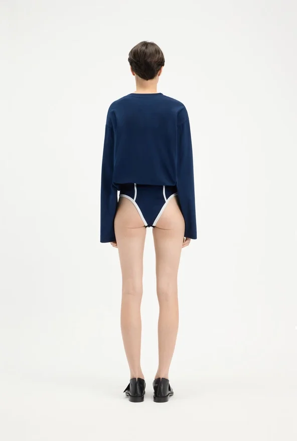 The Long-Sleeved Twisted Bodysuit The Long-Sleeved Twisted Bodysuit