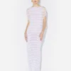 The Mariniare Striped White Dress