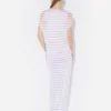The Mariniare Striped White Dress